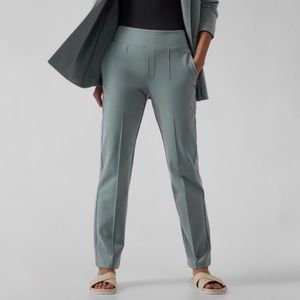 ATHLETA Eastbound Straight Pant Ponte Seamed Seafoam Green 2 Work Travel Comfy